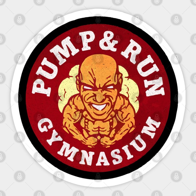 "Pump & Run Gymnasium" - GTA V Print Sticker by DungeonDesigns